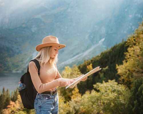 Wanderlust and travel concept.